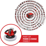 Einhell accu polijstmachine ce-cb 18 254 li solo (rood zwart, accu en oplader niet inbegrepen)