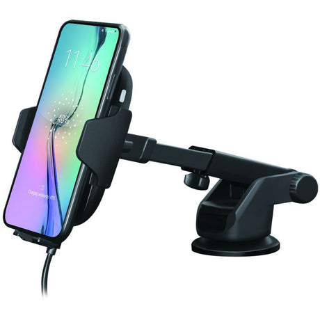 Act connectivity automatische smartphone autohouder met draadloze snellaadfunctie (zwart)