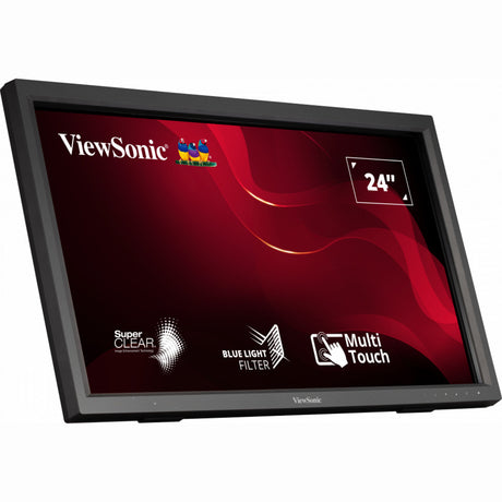 Viewsonic ir touch monitor td2423 24 (zwart, 1x hdmi, 1x dvi, 1x vga, 2x usb-a)