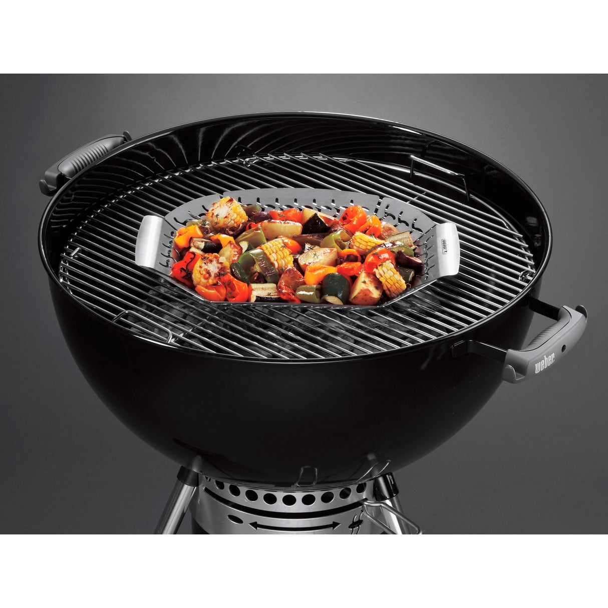 Weber premium grillkorf groentekorf (roestvrij staal)