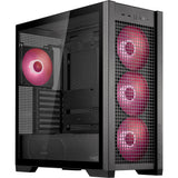 Asus tuf gaming gt302 argb midi tower behuizing (zwart | 2x usb-a | 1x usb-c | rgb | tempered glass)