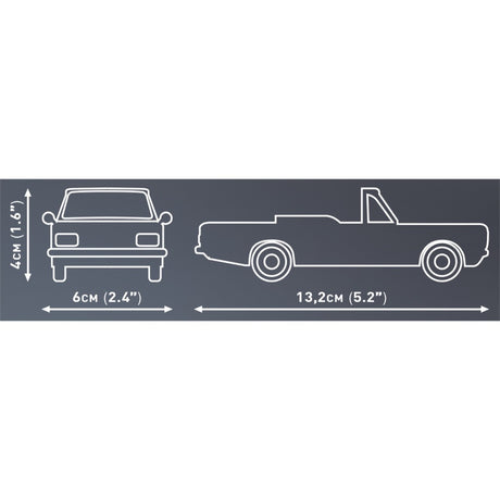 Cobi youngtimer collection - opel rekord c 1700 l cabriolet constructiespeelgoed (schaal 1:35)