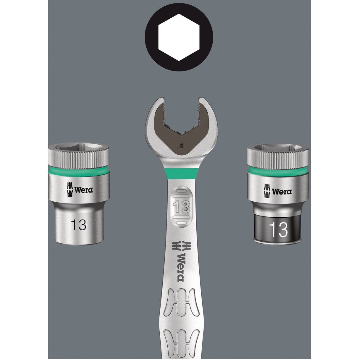 Wera 8100 sa 11 zyklop metal-ratelset, 28‑delig gereedschapsset (omschakelpal, 1 4 -aandrijving)
