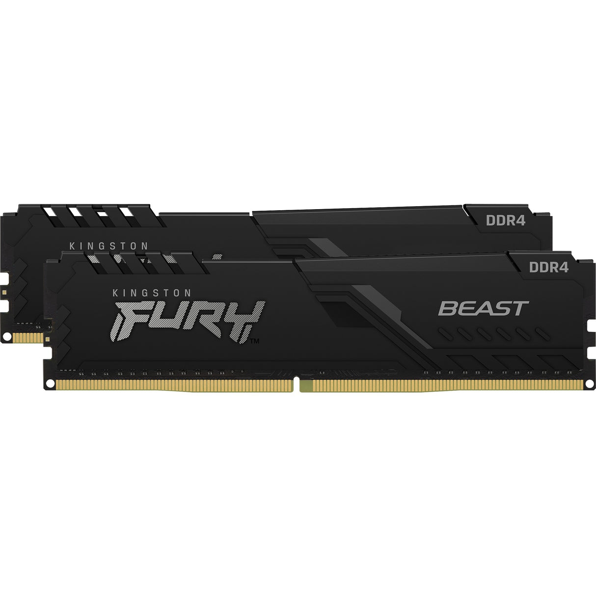 Kingston fury 64 gb ddr4-3600 (2x 32 gb) kit werkgeheugen (zwart, kf436c18bbk2 64, beast, xmp 2.0)