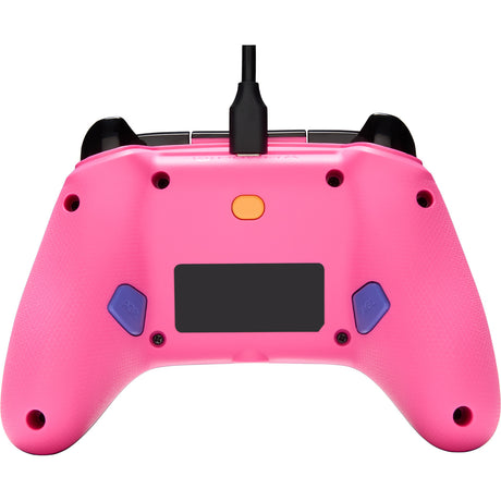 Powera advantage plus bedrade controller voor xbox series x|s - palmbomen in maanlicht (roze, xbox series x|s, xbox one, pc)