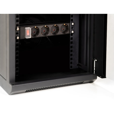 Delock 10″-netwerkkast met glazen deur server rack (zwart, 8u)