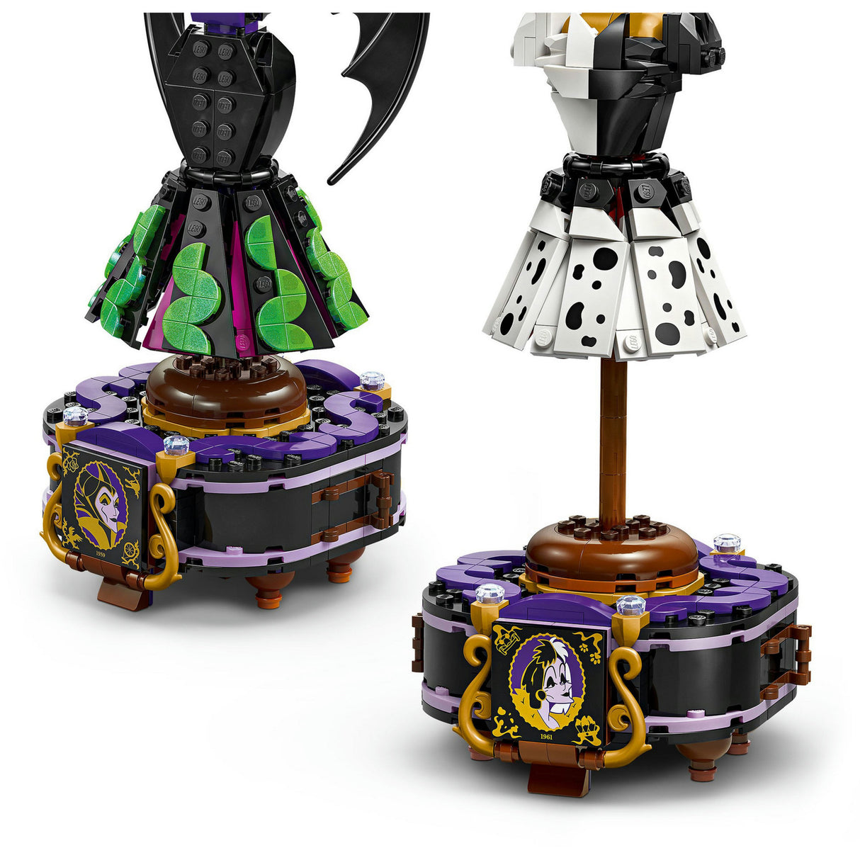 Lego ® disney villains - de jurken van maleficent en cruella de vil - 43262