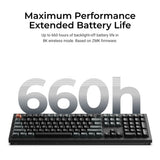 Keychron v6 ultra 8k wireless custom mechanical keyboard (zwart, us lay-out (qwerty), silk pom brown, 100%, rgb, hot swap, 2.4 ghz | bluetooth 5.3 | usb-c)