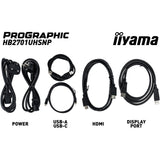 Iiyama prographic hb2701uhsnp-b1 27 4k uhd monitor (zwart (mat), hdmi, displayport, usb-c, audio)
