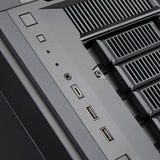 Silverstone cs382 mini tower behuizing (zwart | 2x usb-a | 1x usb-c)