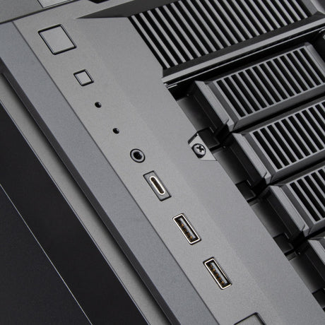 Silverstone cs382 mini tower behuizing (zwart | 2x usb-a | 1x usb-c)