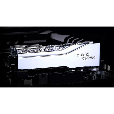 G.skill trident z5 royal neo 32 gb ddr5-6000 (2x 16 gb) werkgeheugen (zilver, f5-6000j2836g16gx2-tr5ns, expo)