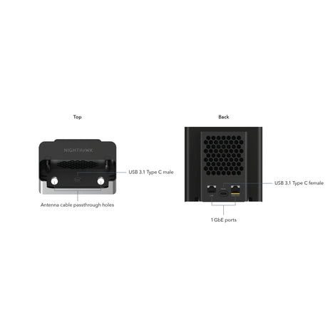 Netgear nighthawk mobile hotspot cradle adapter (zwart)