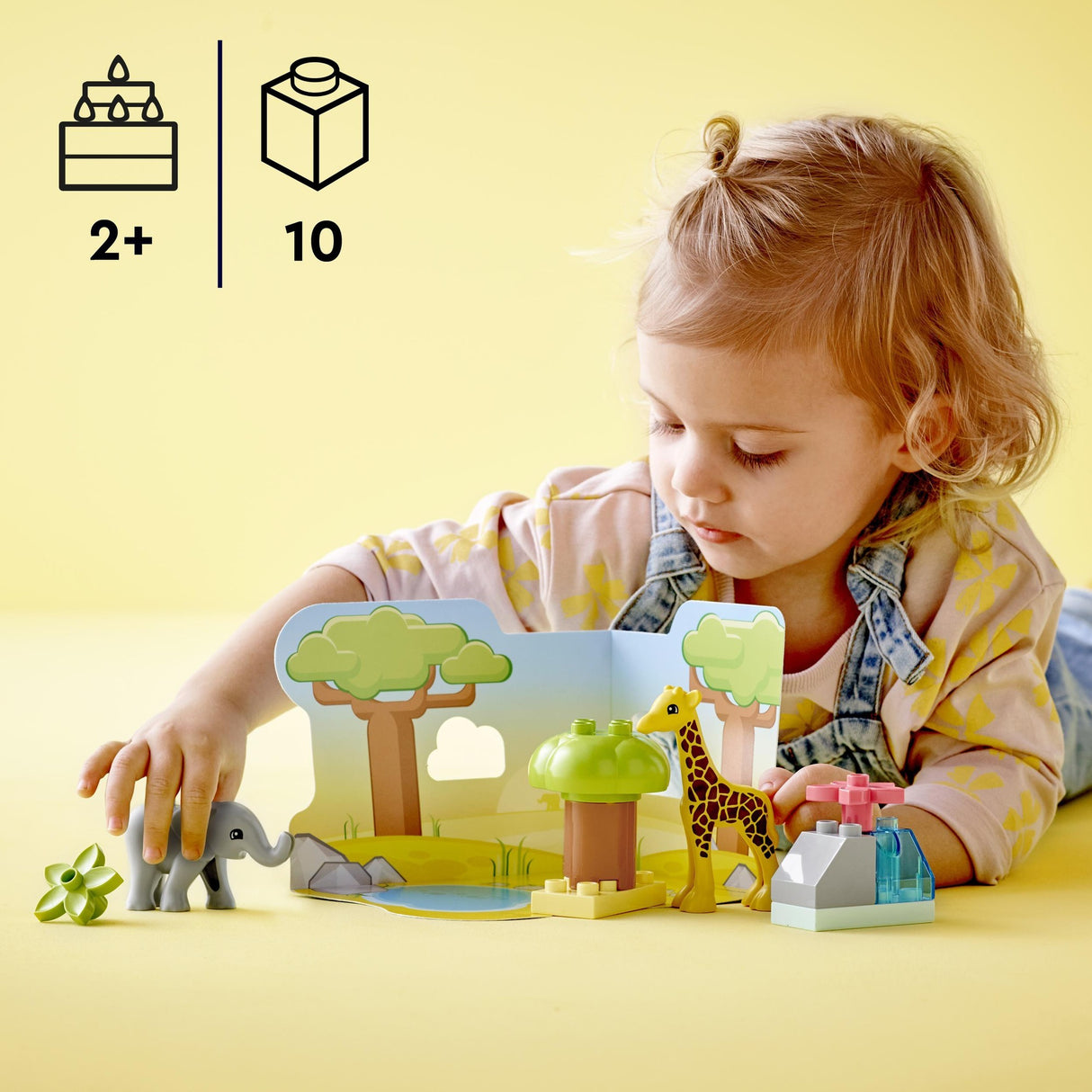 Lego duplo - wilde dieren van afrika constructiespeelgoed (10971)