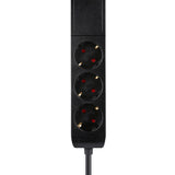 Neomounts ds22-840bl6 bureaucontactdoos met klem en usb-c en usb-a poorten - quick-charge stekkerdoos (zwart)