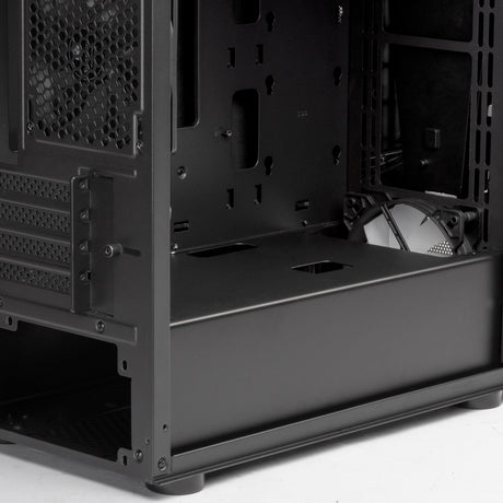 Silverstone sst-fav1mb-pro midi tower behuizing (zwart | 4x usb-a | rgb | window)