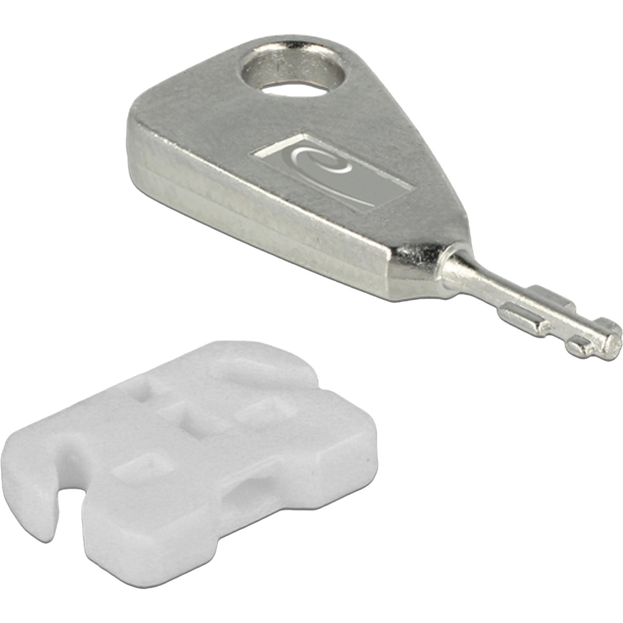 Delock usb port blocker voor usb-a female insteekslot (wit zilver)