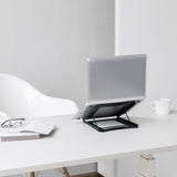 Act connectivity laptopstandaard, inklapbaar, hoogte verstelbaar in 5 standen (zwart)