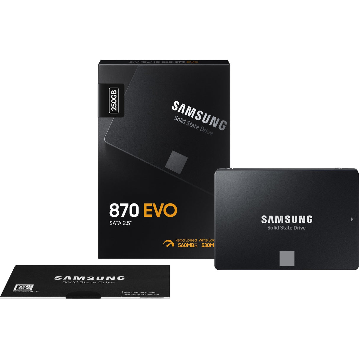 Samsung 870 evo 250 gb ssd (mz-77e250b eu, sata 600)