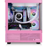 Thermaltake view 170 tg argb mini tower behuizing (roze | 2x usb-a | rgb | tempered glass)