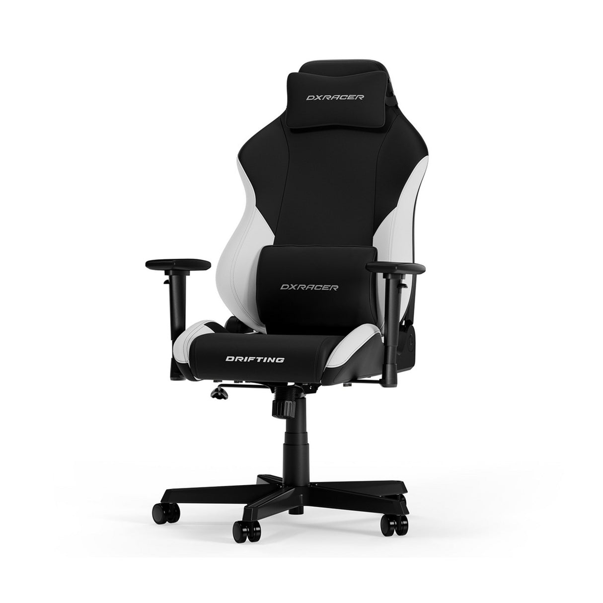 Dxracer drifting l black white epu leather gamestoel (zwart wit)