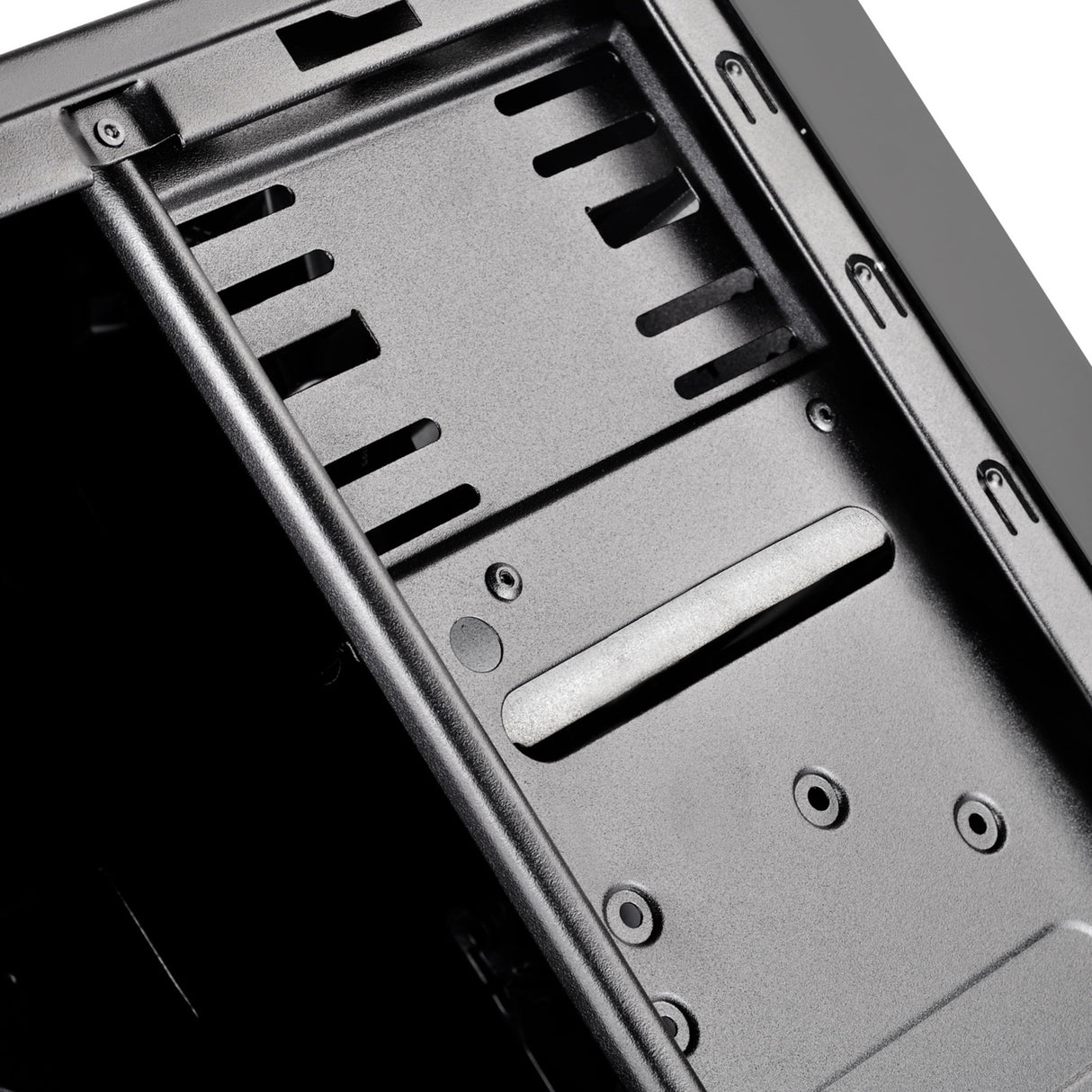 Silverstone sst-ps13b midi tower behuizing (zwart | 2x usb-a)