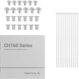 Deepcool ch160 mini tower behuizing (wit | 2x usb-a | 1x usb-c | tempered glass)