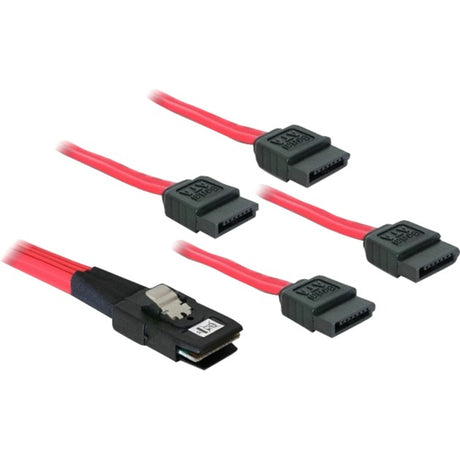 Delock mini sas 36-pin male > 4x sata 7-pin adapter (rood, 1 meter)
