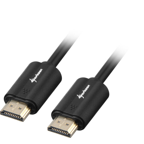 Sharkoon hdmi 2.0 kabel (zwart, 1 meter, 4k)