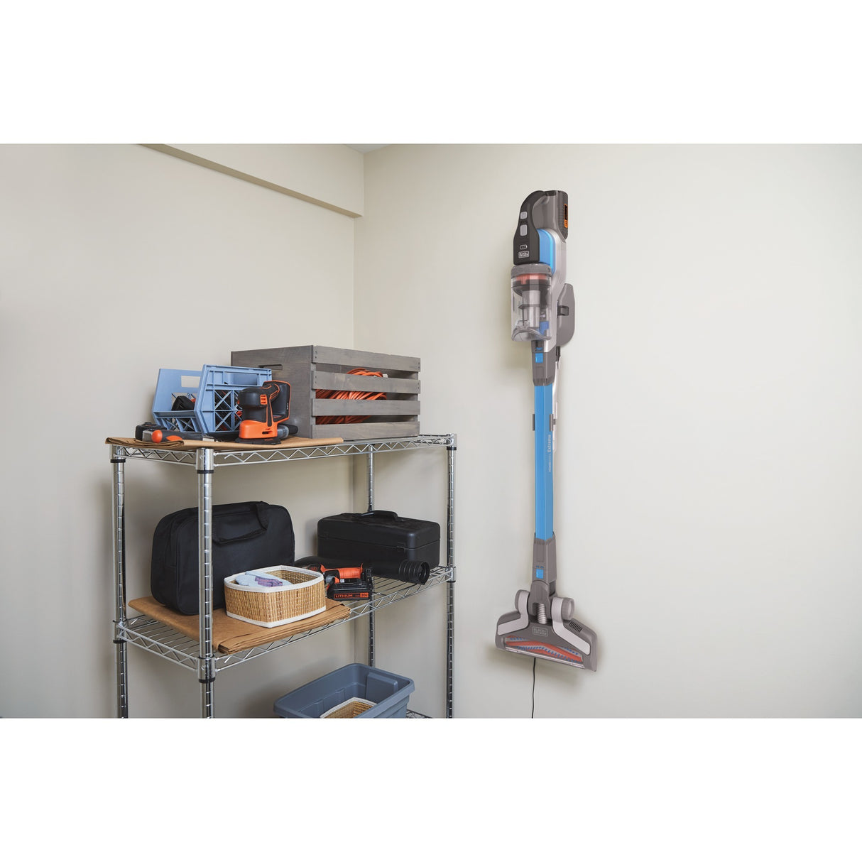 Black+decker 36v 4-in-1 steelstofzuiger (lichtblauw grijs)