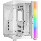 Be quiet! light base 600 dx midi tower behuizing (wit | 2x usb-a | 1x usb-c | rgb | tempered glass)
