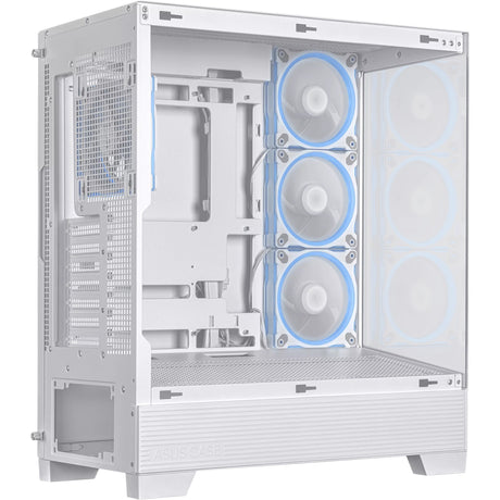 Asus a31 plus midi tower behuizing (wit | 2x usb-a | 2x usb-c | tempered glass)