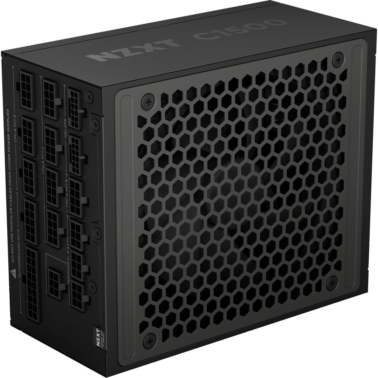 Nzxt c1500 platinum modulaire 1500 watt voeding (zwart, 2x 12v-2x6, 6x pcie)