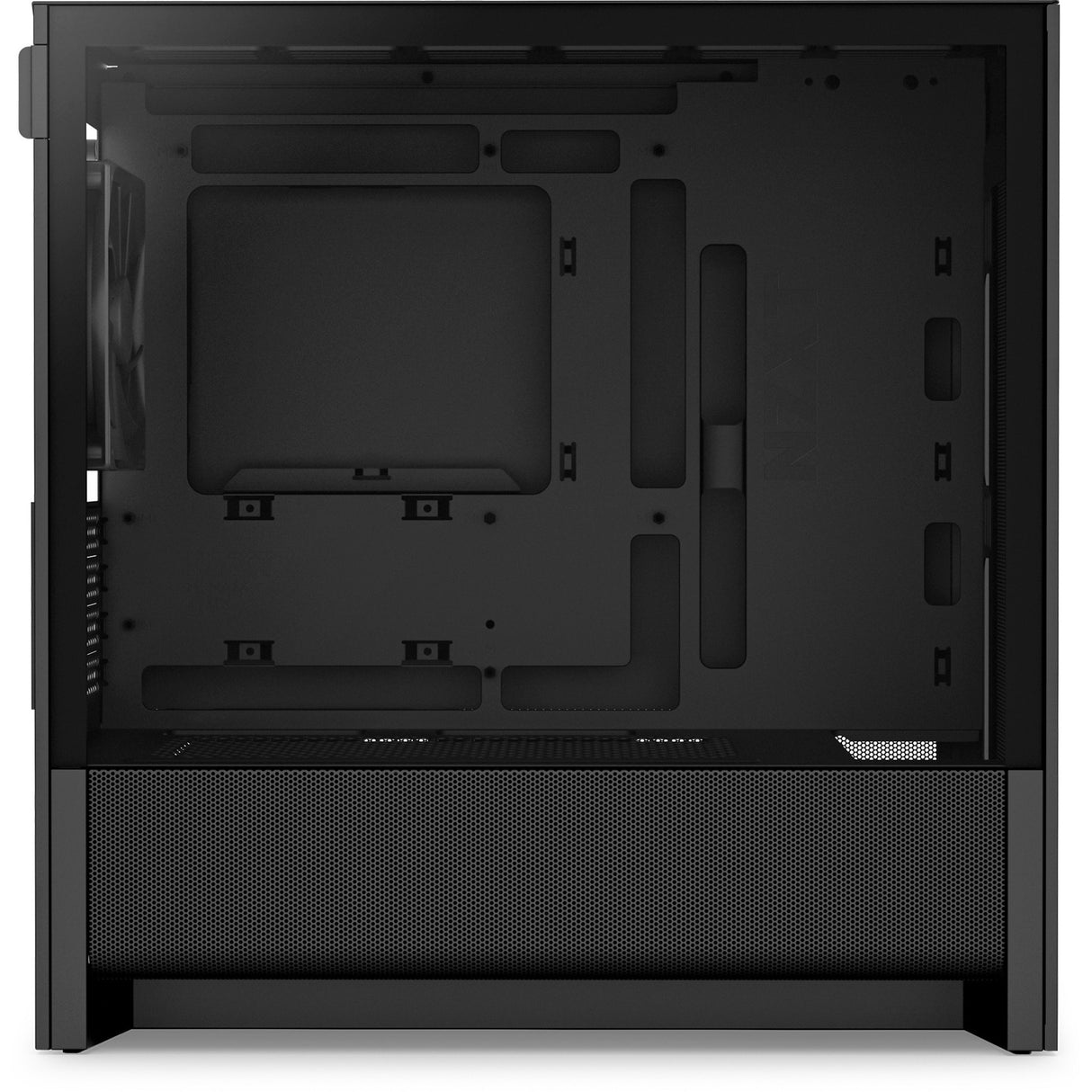 Nzxt h3 flow midi tower behuizing (zwart (mat) | 1x usb-a | 1x usb-c | tempered glass)