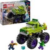 Lego marvel de hulk truck vs. thanos - superhelden speelgoed - 76312