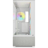 Sharkoon ak7 argb midi tower behuizing (wit | 2x usb-a | 1x usb-c | rgb | tempered glass)
