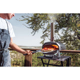 Ooni karu 2 multi-fuel pizza oven pizzaoven (zwart roestvrij staal, 12'' pizza, hout, houtskool en gas)