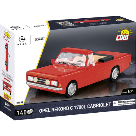 Cobi youngtimer collection - opel rekord c 1700 l cabriolet constructiespeelgoed (schaal 1:35)