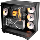 Be quiet! light base 600 dx midi tower behuizing (zwart | 2x usb-a | 1x usb-c | rgb | window)