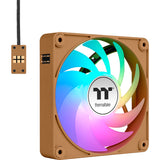 Thermaltake ct120 ex argb sync pc cooling fan gravel sand (3-fan pack) case fans (lichtbruin, 3 stuks, 120 x 120 x 25 mm, pwm)