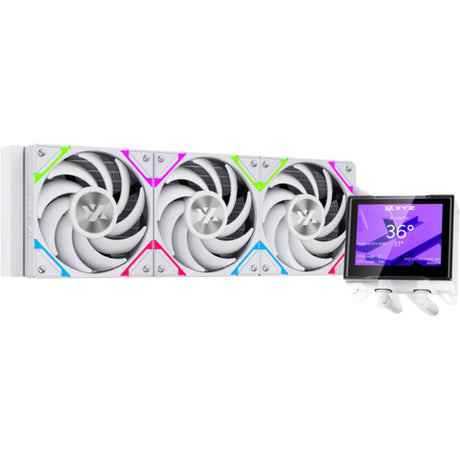Xyz pc gear hydroview aio 360 waterkoeling (wit, argb, pwm)