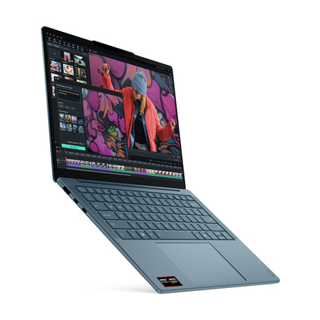 Lenovo yoga slim 7 14akp10 (83jy008rmh) 14 copilot+ laptop (blauwgroen | ryzen ai 7 350 | radeon 860m | 16 gb | 512 gb ssd | oled)