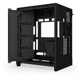 Nzxt h9 flow midi tower behuizing (zwart (mat) | 2x usb-a | 1x usb-c | tempered glass)