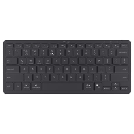Trust nado ii bluetooth-toetsenbord (zwart, us lay-out (qwerty), scissor switches, 80% (tkl), bluetooth)