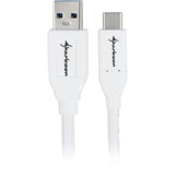 Sharkoon usb-a 3.2 > usb-c kabel (wit, 0,5 meter )
