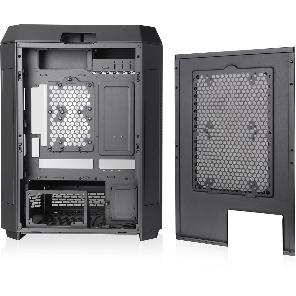 Thermaltake the tower 600 midi tower behuizing (zwart | 4x usb-a | 1x usb-c | tempered glass)