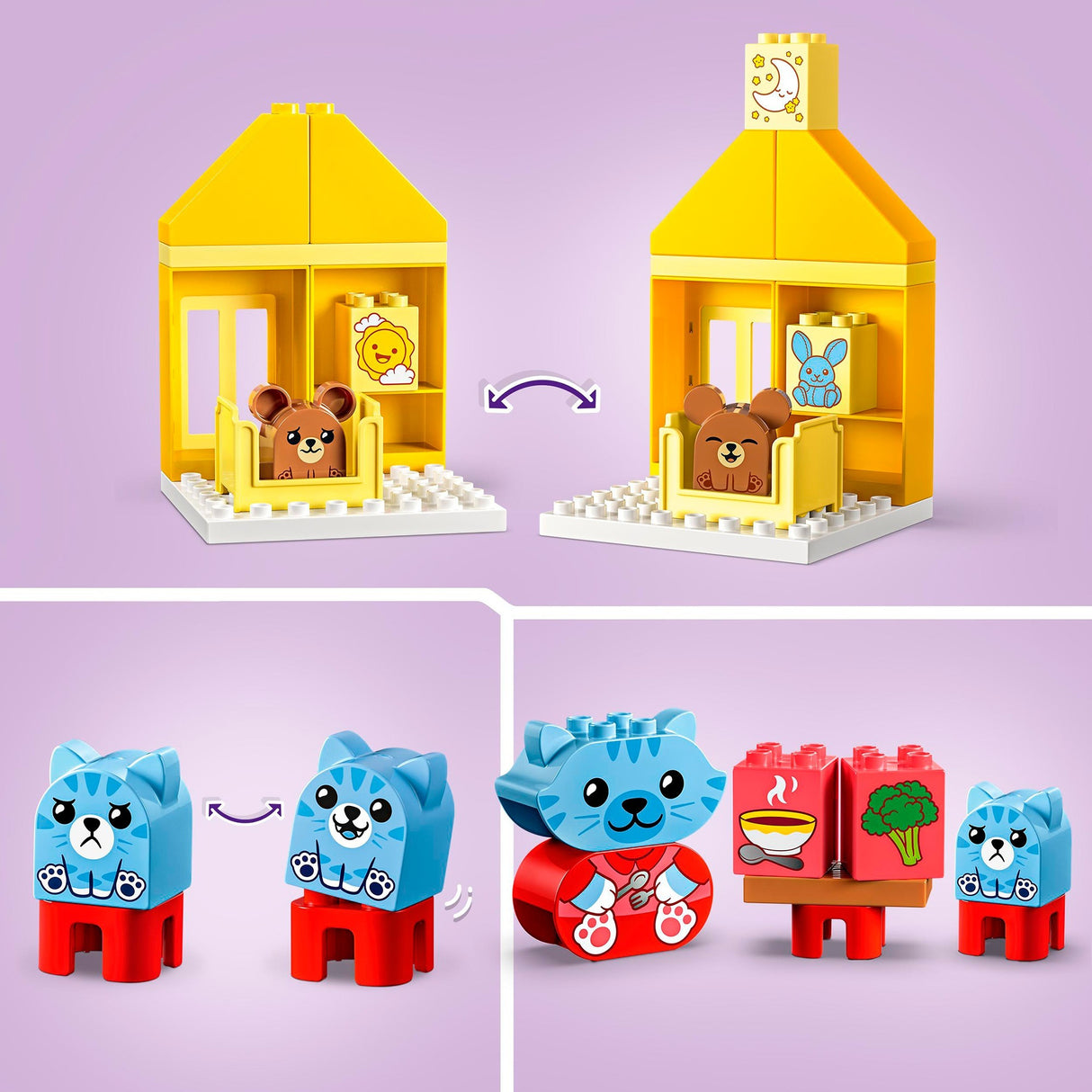 Lego duplo - dagelijkse gewoontes - eten en slapen constructiespeelgoed (10414)