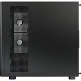 Montech xr wood midi tower behuizing (zwart | 1x usb-a | 1x usb-c | rgb | window)