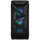 Asus tuf gaming gt301 midi tower behuizing (zwart | 2x usb-a | rgb | tempered glass)