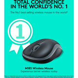 Logitech wireless mouse m185 (grijs, retail)